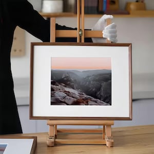 Custom Size Solid Wood Picture & Wall Frame — Teak or Black Walnut (Made to Order)