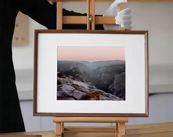Custom Size Solid Wood Picture & Wall Frame — Teak or Black Walnut (Made to Order)