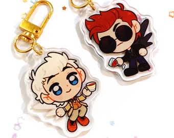 Good Omens, Crowley and Aziraphale keychains