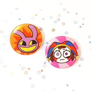 Pomni and Jax Badges!