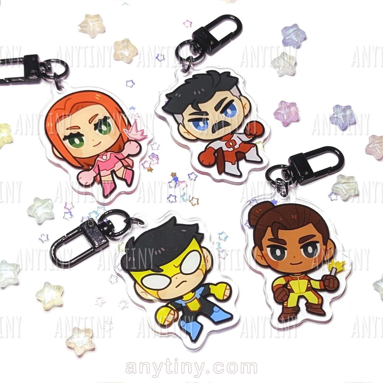 Omini Man Key Chain Invincible, Rex Splode, Omni-man and Atom Eve Acrylic Keychain! - Etsy