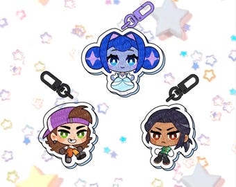 Knights of Guinevere. Keychains inspired. Guinevere, Frankie and Andi