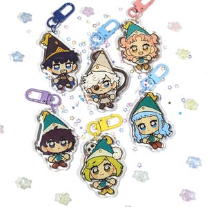 Witch Hat Atelier Keychain! Coco, Tetia, Richeh, Agott, Qifrey and Olruggio