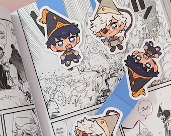 Witch Hat Atelier magnetic bookmark! Coco, Qifrey and Olruggio.