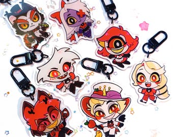 HAZBIN HOTEL チビネオンアラスター&チビアラスター　ピンバッジ HAZBIN HOTEL チビネオンアラスター&チビアラスター ピンバッジ Hazbin