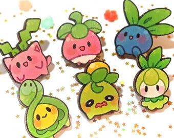 Tiny monster plants, wooden pin!