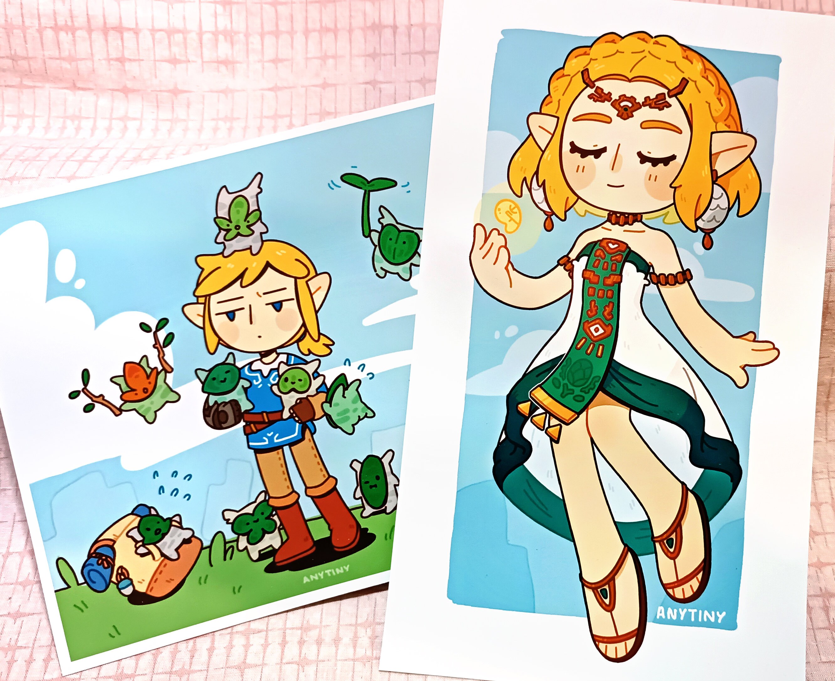 The Legend of Zelda: Tears of the Kingdom Print A5 Link and 