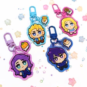 Stardew Valley, Sebastian, Sam, Abigail and Haley keychains!