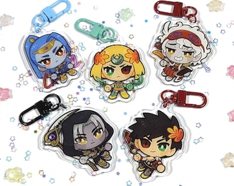 Hades: Zagreus, Melinoe, Thanatos, Hypnos and Megaera (Megera) keychains!