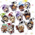 Amity, Luz, Hunter, Willow, Eda, Lilith, the Colletor, Gus and Raine. The Owl House keychains epoxy product logo