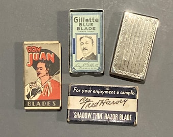 Antique Shaving Blades Collections - Lot of 3 Variety