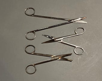 Set di forbici chirurgiche mediche vintage - Lotto di 3