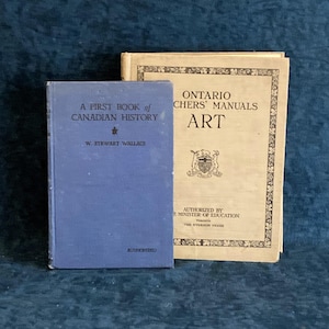 Set di libri educativi canadesi d'epoca - ARTE e STORIA