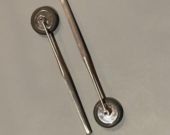 Martillos de reflejos Babinski antiguos de 8" - Lote de 2