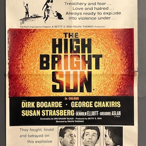 Vintage Original Movie Poster - &quot;The High Bright Sun&quot; - 1964