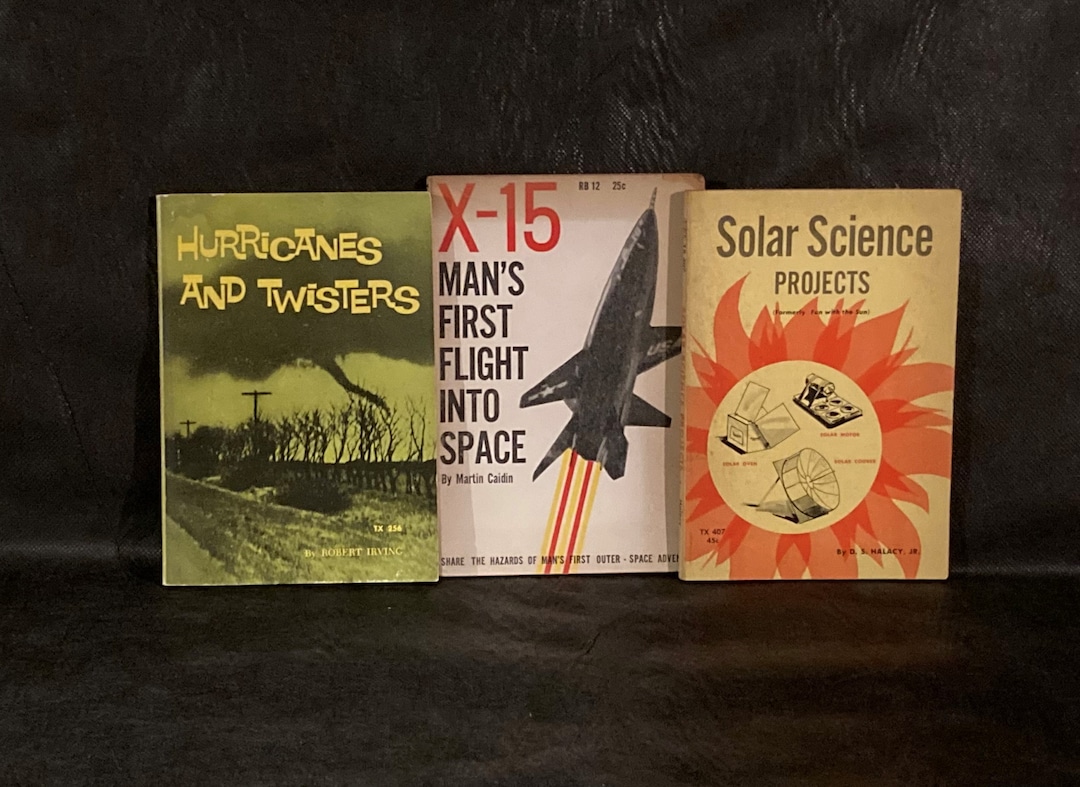 Vintage Science Book Collection Etsy