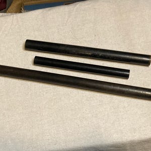 Reglas antiguas de madera de ébano para rodar/paralelas - Juego de tres