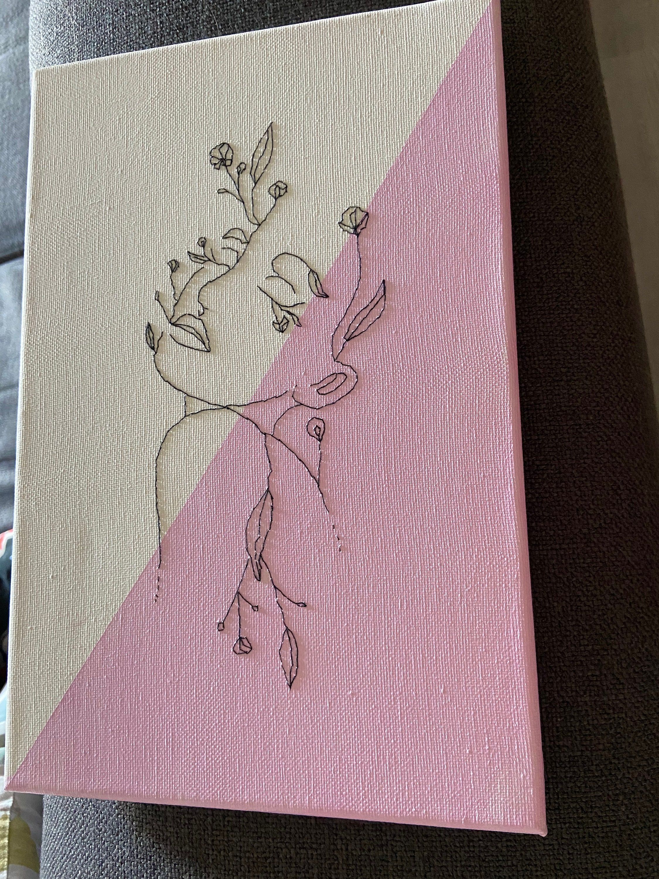 Broderie Du Toile Fait Main