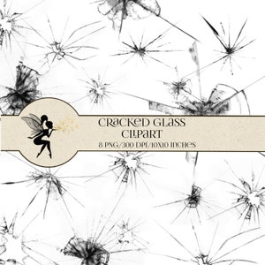 Zerbrochenes Glas Clipart PNG, Broken Glass 8 PNG Elemente, Schwarzes Cracked Glas, Sofort Download, zerbrochenes schwarzes Glas Clipart, Broken Window