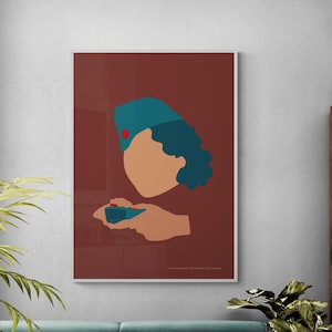 Hannah Szenes Print, Inspirational Jewish Hero Wall Art, Jewish Poet Print, Feminist Resistance Art, Jewish School Decor, Fun Wall Art