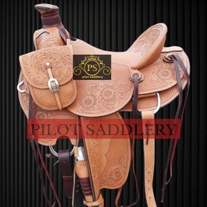 Wade cuir western cheval selle arbre une fourchette travail ranch corde Wade cuir western cheval selle arbre une fourchette travail ranch corde