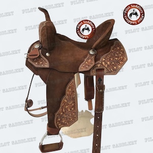 Paire D'étriers Western Pour Enfant Buddy Striers - Marron - Matière Ralide, Fabriqués Aux US