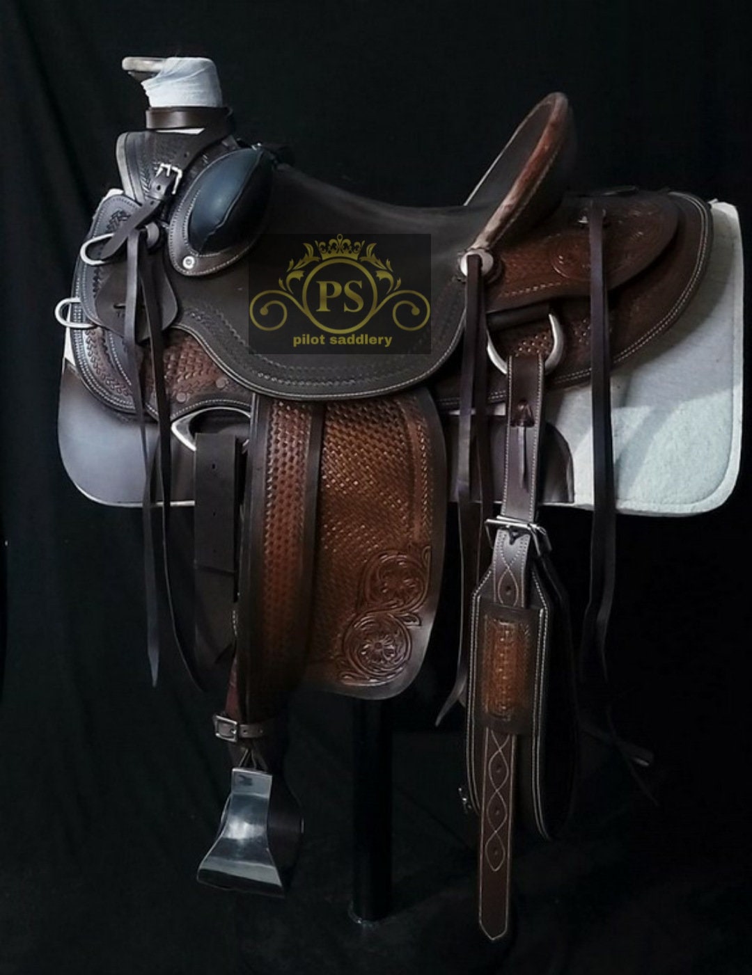Handmade Wade Tree A Fork Work Premium Leather Western Horse Saddle