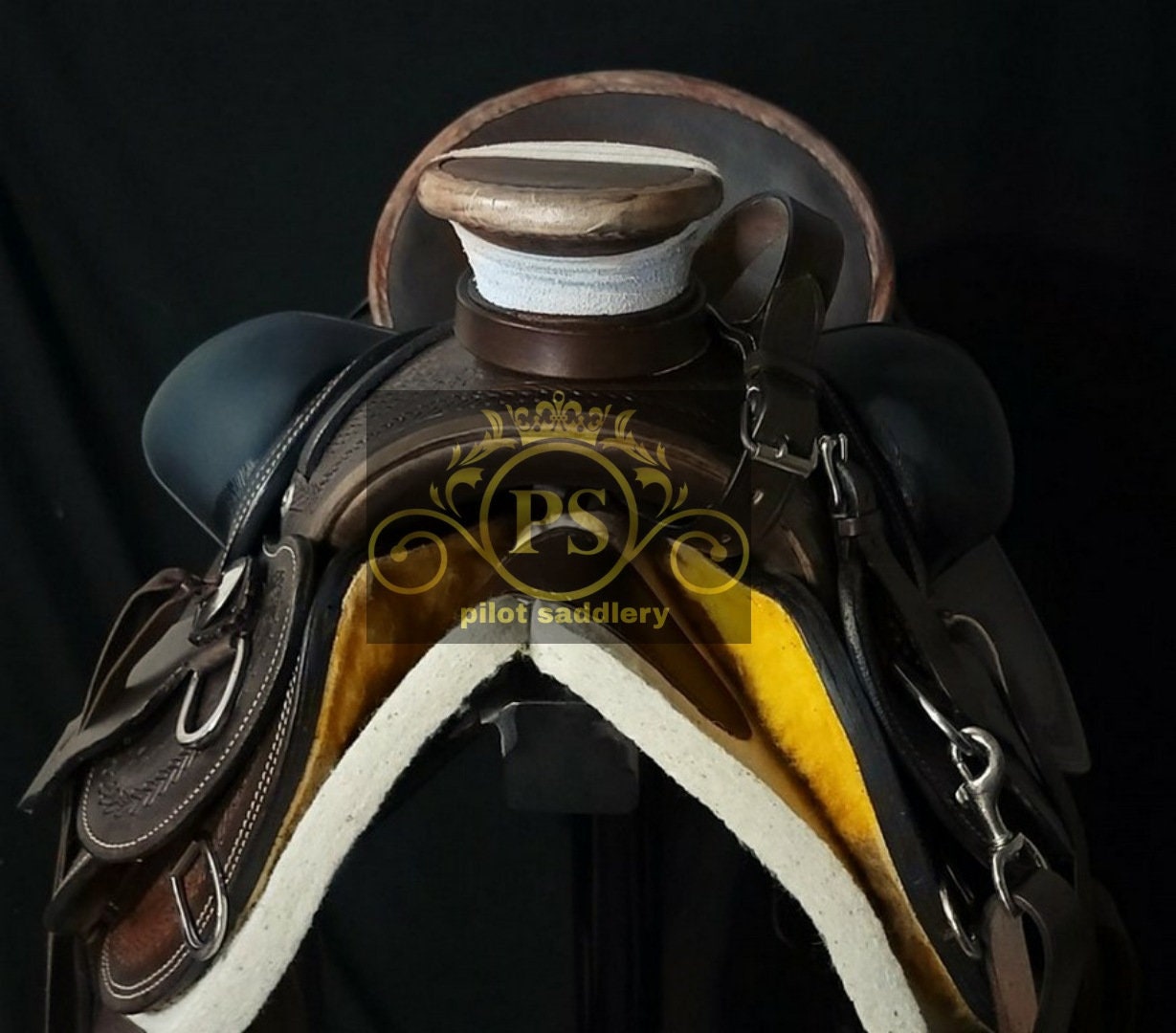 Wade Tree a Fork Premium Western Leather Roping Ranch Work Horse Saddle
