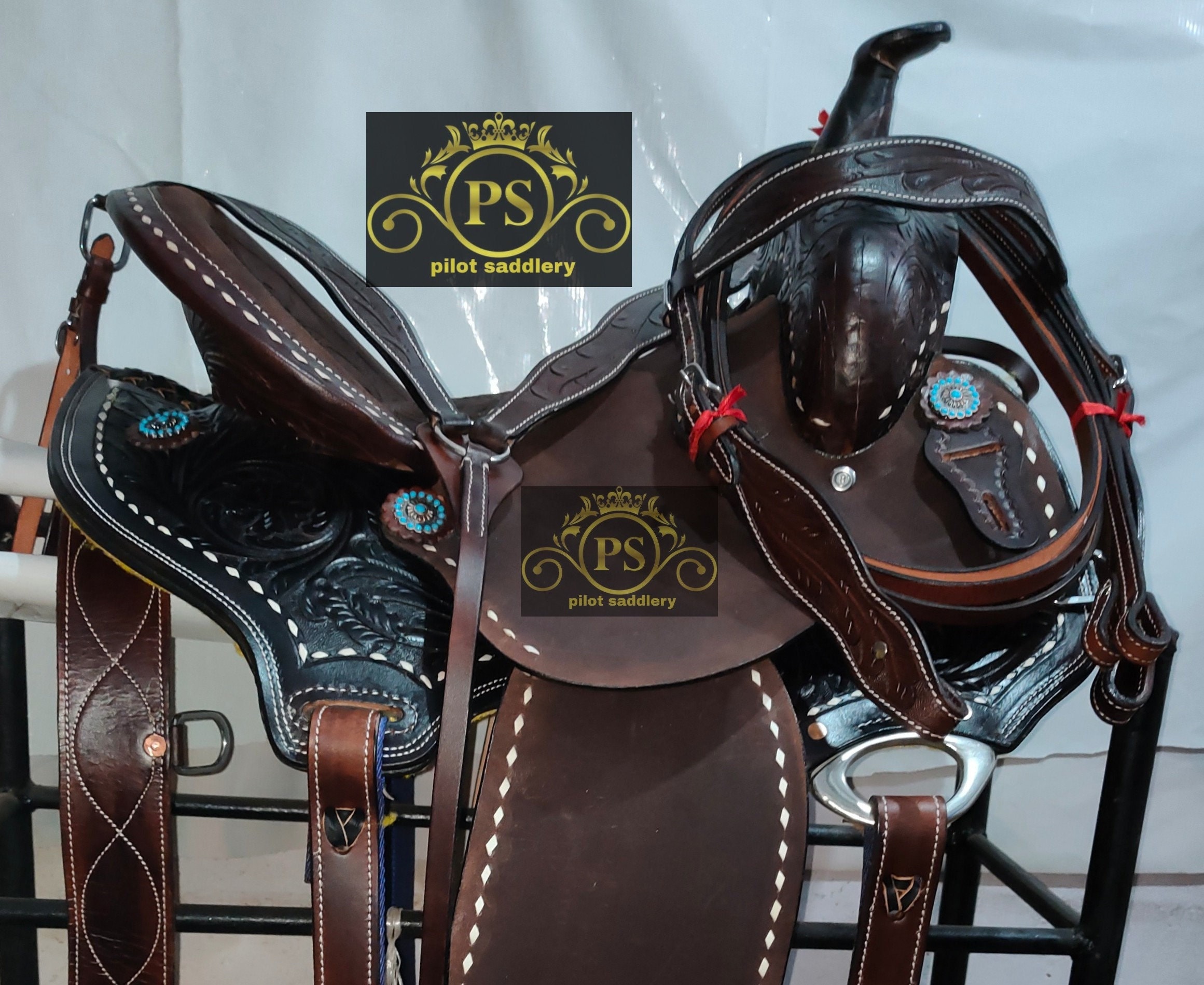 Sacoche Pour Chevaux Sacoches De Selle Western Vintage En Cuir - Style Cowboy - Fabriquées Aux États-Unis, Occasion Sacoches Selle Western Cuir