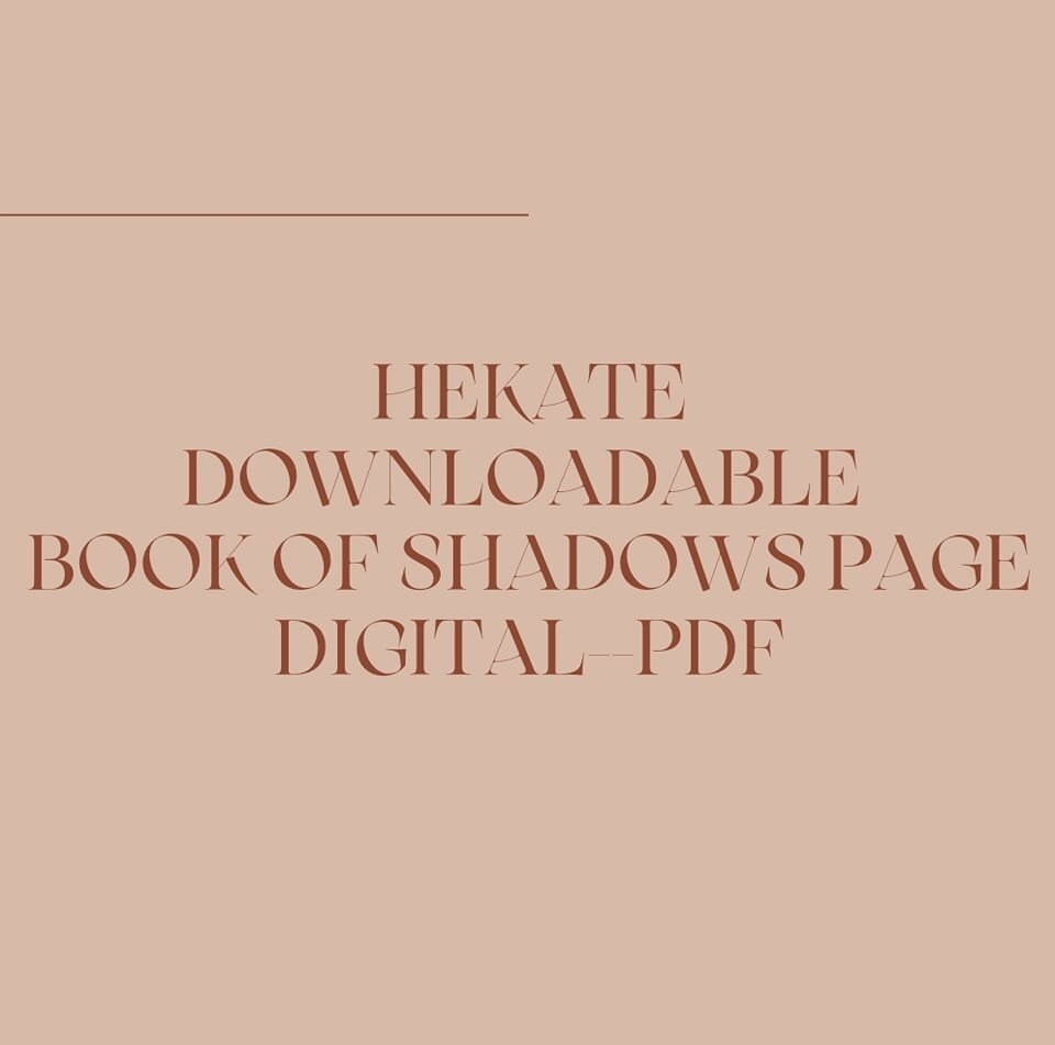 Hekate Printable BOS Page, Hekate Downloadable Page, Hekate, Hecate ...