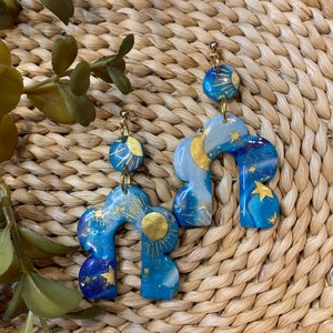 Jasmine clay earrings
