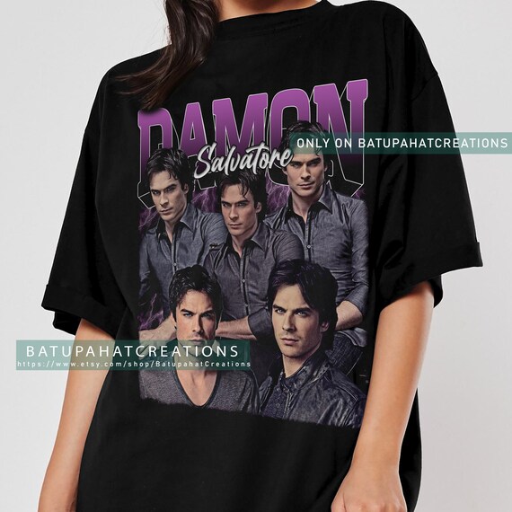 Damon Salvatore Shirt Ian Somerhalder TV Series Vintage Etsy
