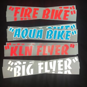 Bike decals best sale etsy