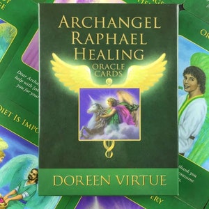 Archangel Raphael Healing Oracle Cards/ Angel Message Guidance Oracle Deck