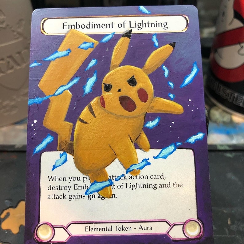 Embodiment of Lightning Flesh and Blood TCG Card Alter Etsy
