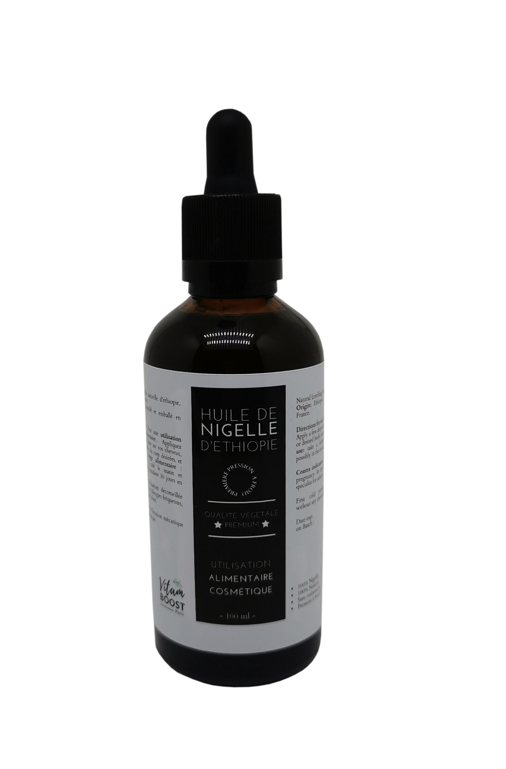 Huile de Nigelle d'ethiopie 100% Naturelle - 100 Ml