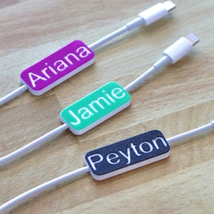Personalized iPhone Cable Tags