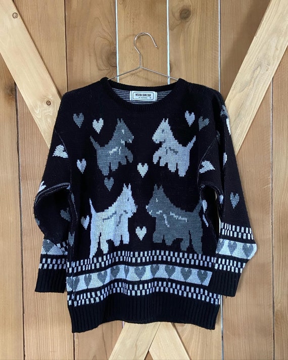 Vintage Scotty Dog Sweater