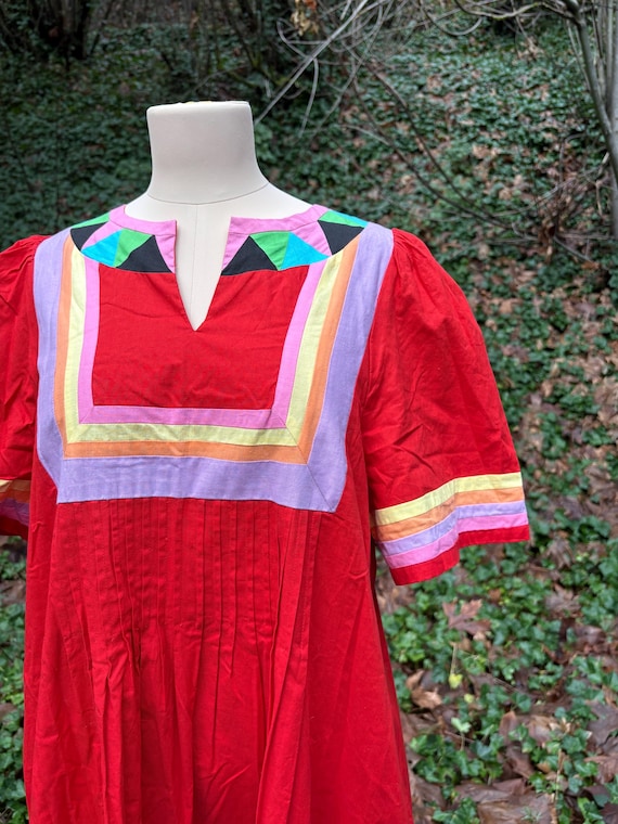 Vintage red Saybury Newyork dress/housedress - image 1