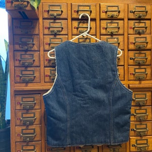 Vintage Nelson jean and wool vest image 2