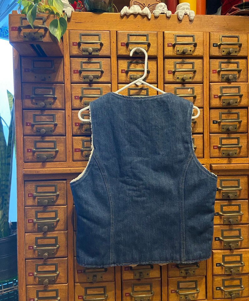 Vintage Nelson jean and wool vest image 2