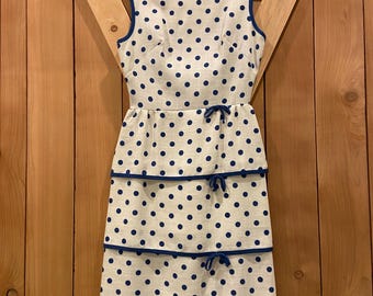 Polka dot party dress, vintage