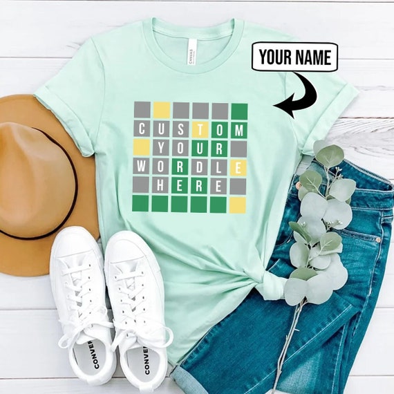 Custom Wordle Shirt Personalized Wordle Shirt Funny Wordle  Etsy