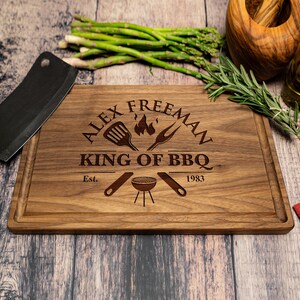 Personalized Cutting Board, Custom Gift for Him and Her, Charcuterie Board, Custom BBQ Cutting Board,  Personalized Christmas Cutting Board