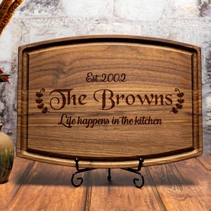 Personalized Christmas Cutting Board, Custom Cutting Board, Charcuterie Board, Custom BBQ Cutting Board, Christmas Gifts for Him and Her