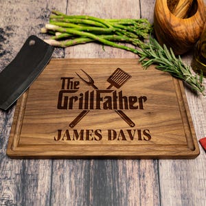 BBQ Cutting Board, Personalized Christmas Cutting Board, Custom Cutting Board, Charcuterie Board, Custom, Gifts for Him