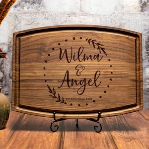 Personalized Christmas Cutting Board, Charcuterie Board, Custom BBQ Cutting Board, Christmas Gifts for Couples, Valentine&#39;s Day