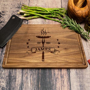 Personalized Cutting Board, Custom Gift for Him and Her, Charcuterie Board, Custom BBQ Cutting Board,  Personalized Christmas Cutting Board