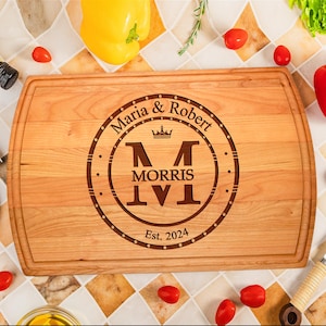 Personalized Christmas Cutting Board, Charcuterie Board, Custom BBQ Cutting Board, Christmas Gifts for Couples, Valentine&#39;s Day