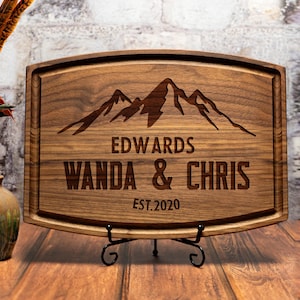 Personalized Christmas Cutting Board, Charcuterie Board, Custom BBQ Cutting Board, Christmas Gifts for Couples, Valentine&#39;s Day